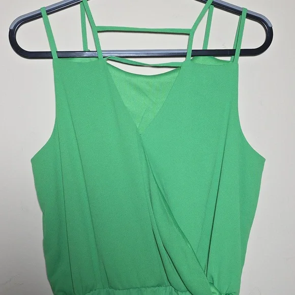 CeCe Vibrant Green Mini Dress - Picture 4 of 5